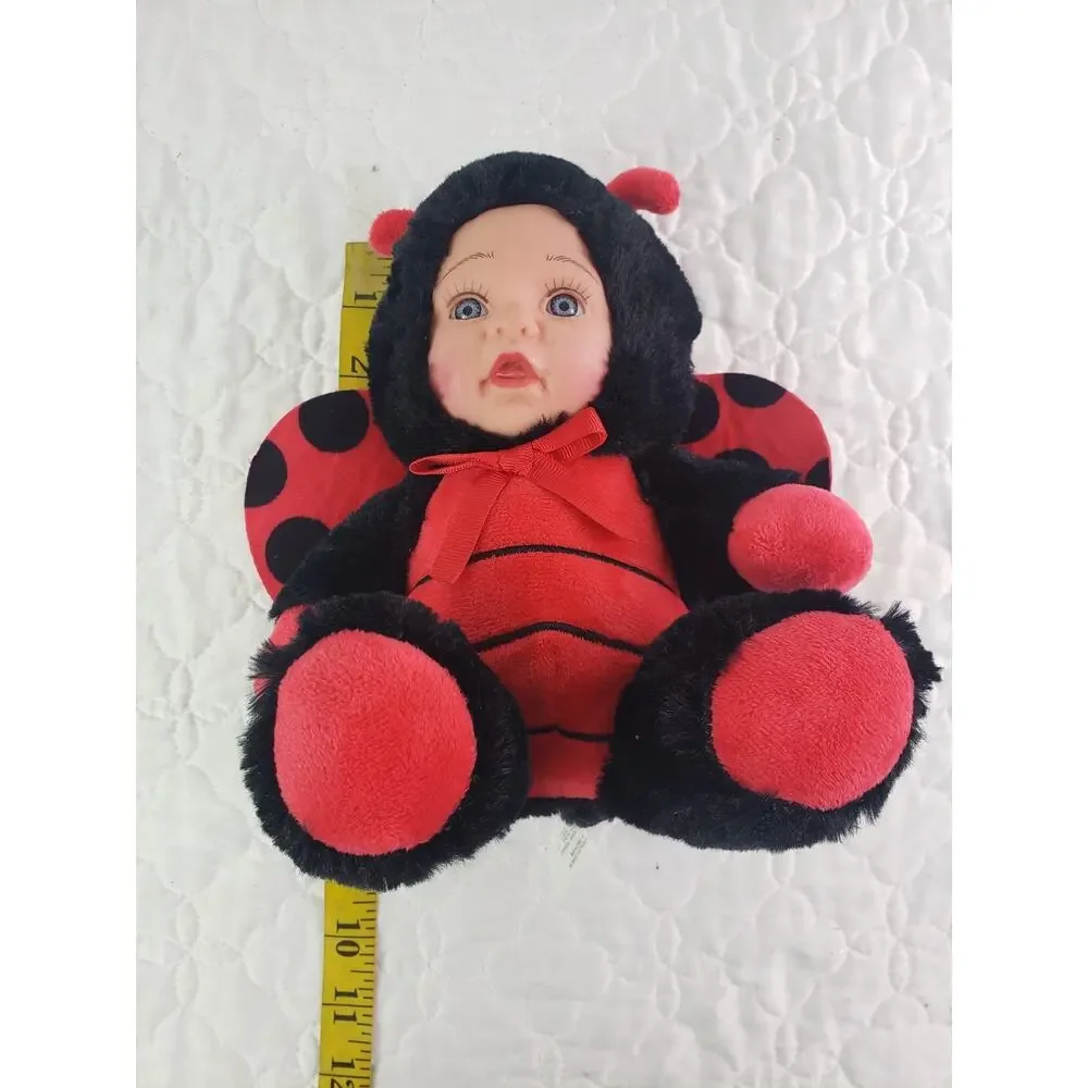 MegaToy Plush Anne Geddes 8 Baby Doll Lady Bug Costume Limited Red 8